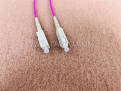 Multimode 50/125um OM4 simplex SC UPC 3mmfiber optic cable patch cord