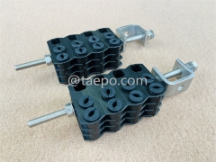 FIBER OPTIC CABLE CLAMP 4 LEVEL, 8 FIBER