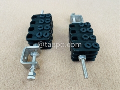 FIBER OPTIC CABLE CLAMP 4 LEVEL, 8 FIBER