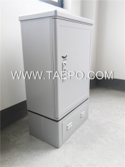 Outdoor SC type 96 fibers SMC fiber optic street cabinet with 4 plastic case slots