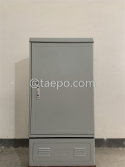 Outdoor SC type 288 fibers SMC fiber optic street cabinet with 10 plastic case slots