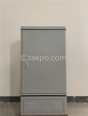 Outdoor SC type 576 fibers SMC fiber optic street cabinet with 10 plastic case slots