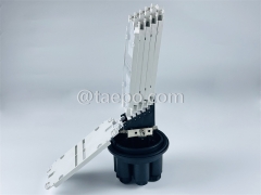 Vertical type 144 fibers 4+2 ports FOSC Fiber optic splice closure Compatible with adapters and pigtails