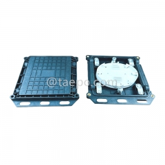 24 Fibers 2 inlets 2 outlets horizontal type optical fiber splice box