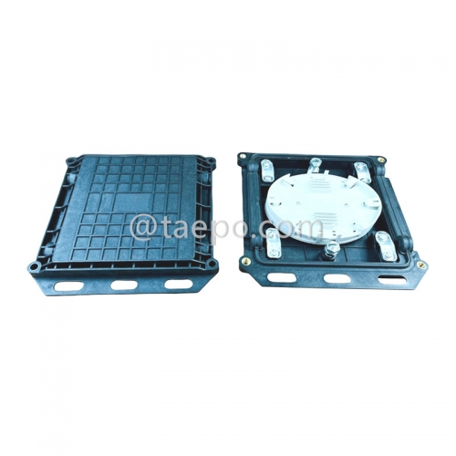 24 Fibers 2 inlets 2 outlets horizontal type optical fiber splice box