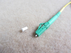 Single mode simplex LC to LC APC fiber optic cable patch cord