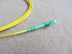 Single mode simplex LC to LC APC fiber optic cable patch cord