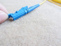 Single mode 9/125um OS1 Simplex E2000 UPC fiber optic cable patch cord