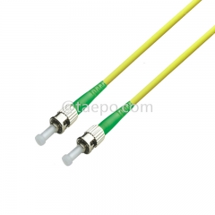 Single mode simplex 9/125um OS1 ST APC to ST APC Fiber optic patch cord