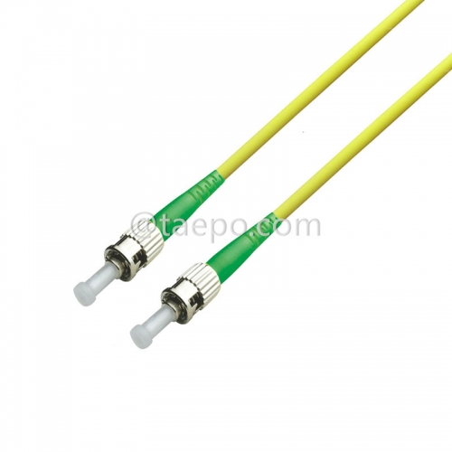 Single mode simplex 9/125um OS1 ST APC to ST APC Fiber optic patch cord