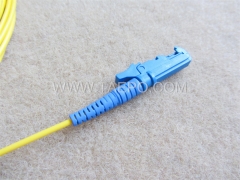 Single mode 9/125um OS1 Simplex E2000 UPC fiber optic cable patch cord