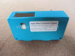 Fiber optic connector cassette tape head cleaner