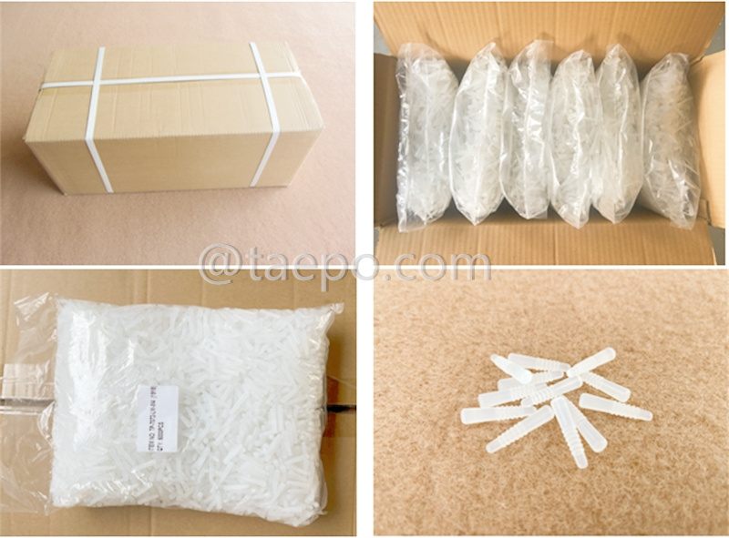 Packing Picture for High Temperature cylinder screw type  Silicone Rubber Coating plug for powder coating