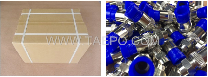 Packing Picture for RG6 water proof compression male F connector