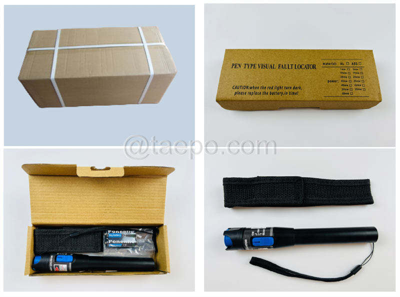 Packing Picture for 5mW 5KM pen shape fiber optic cable Visual fault locator 