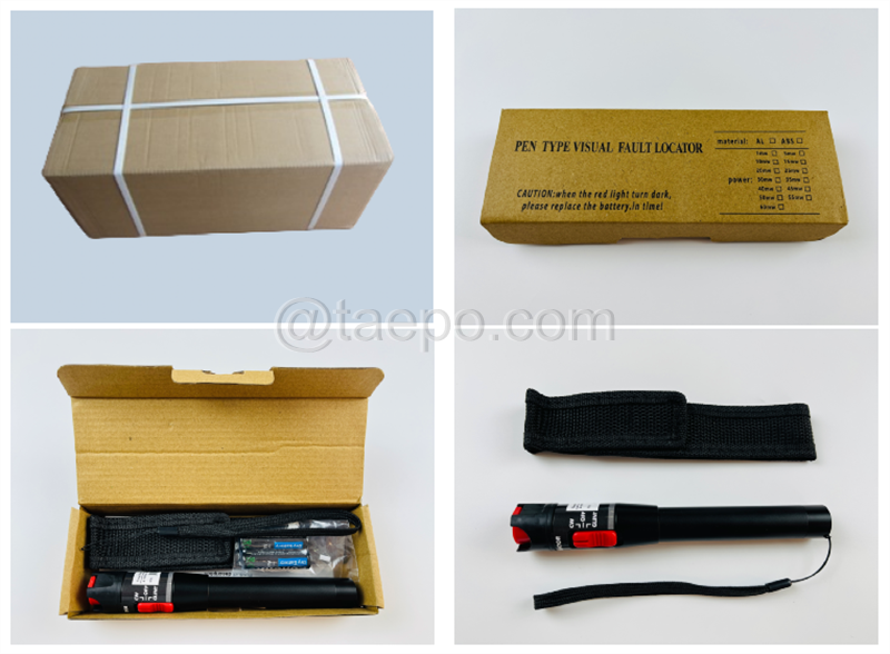 Packing Picture for 10mW 10KM pen shape fiber optic cable Visual fault locator VFL