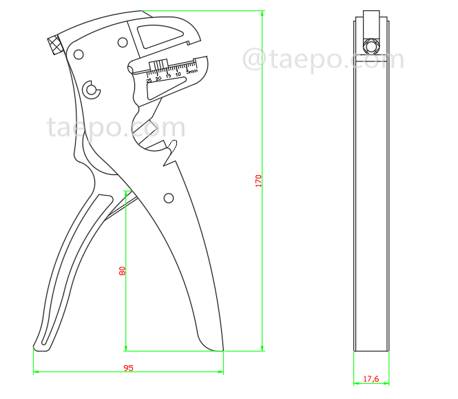 Schematic Diagrams for Hand duckbill wire stripper