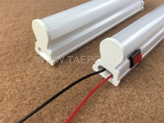 7W 20-80VDC plastic base LED T5 tube light lamp with switch