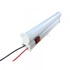 7W 20-80VDC plastic base LED T5 tube light lamp with switch