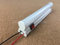 7W 20-80VDC plastic base LED T5 tube light lamp with switch