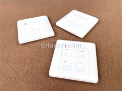 86x86mm AP style 4 port RJ45 wall network face plate