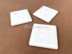 86x86mm AP style 2 port RJ45 double network wall faceplate