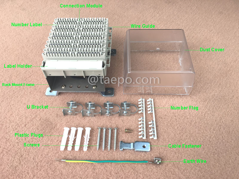 Illustration pictures for 50 pairs LSA connection block