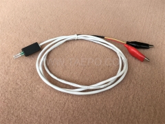 2-pole NT connection cord, test plug to alligator clip, 1.5m