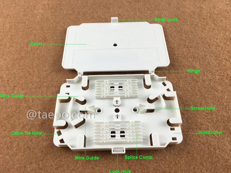 Illustration pictures for Fiber splice tray, 12 fibers