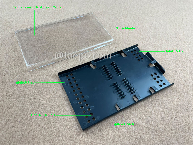 Illustration pictures for Fiber splice cassette, 24 fibers