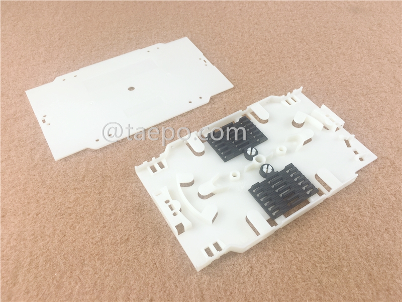 Fiber splice cassette, 12 fibers, 154x92x8mm