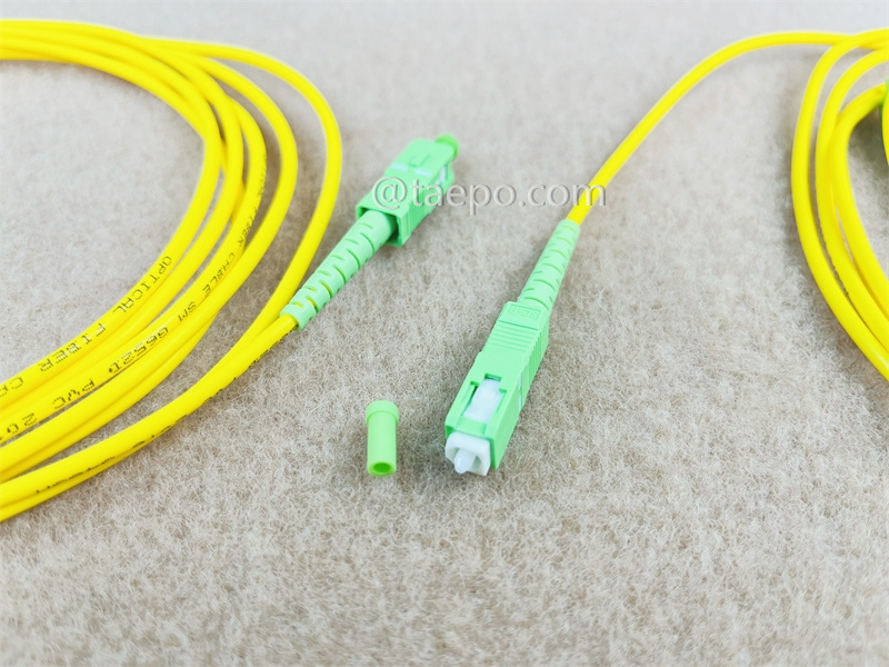 Fiber optic patch cord, singlemode 9/125um OS1, simplex, SC/APC-SC/APC, 2mm, 1m