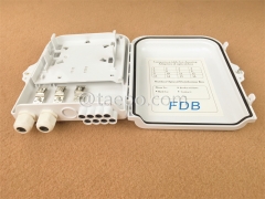 Fiber splitter box (FSB), outdoor, SC, 8 fibers, plastic housing