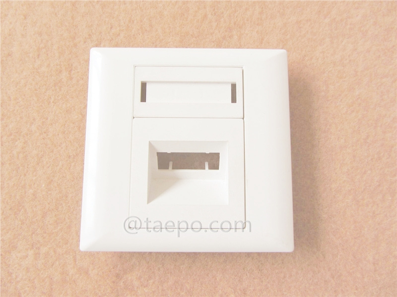 Fiber optic faceplate, duplex, SC, 86x86mm