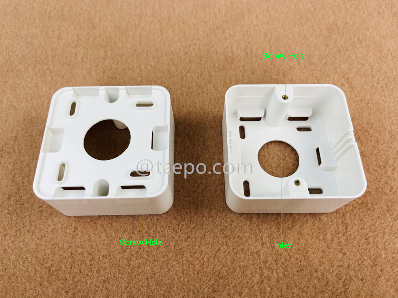 Illustration pictures for  Back box, 80x80x37mm