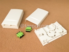 Fiber termination box (FTB), indoor, SC, 4 fibers, plastic housing