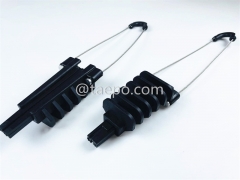 Anchor clamp, cable dia 4.5-9mm, L260mm, steel with nickel plating, 4kN