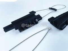 Anchor clamp, cable dia 4.5-9mm, L260mm, steel with nickel plating, 4kN