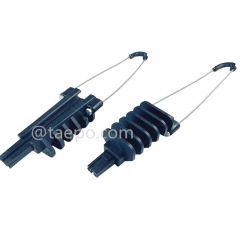 Anchor clamp, cable dia 4.5-9mm, L260mm, steel with nickel plating, 4kN