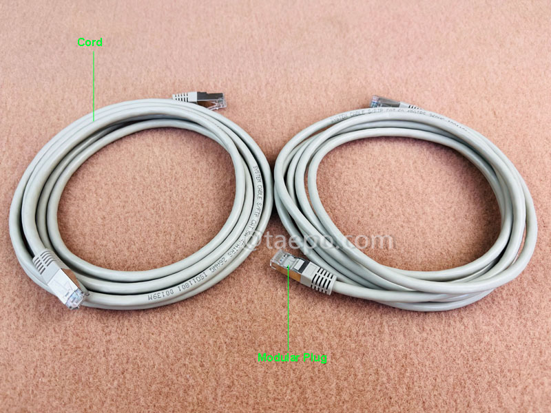 Illustration pictures for LAN patch cord, CAT6A, S/FTP, RJ45-RJ45, 1m