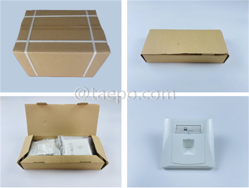 Packing pictures for 1-port faceplate, 86x86mm, German style