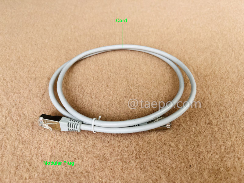 Illustration pictures for LAN patch cord, CAT5E, FTP, RJ45-RJ45, 1m