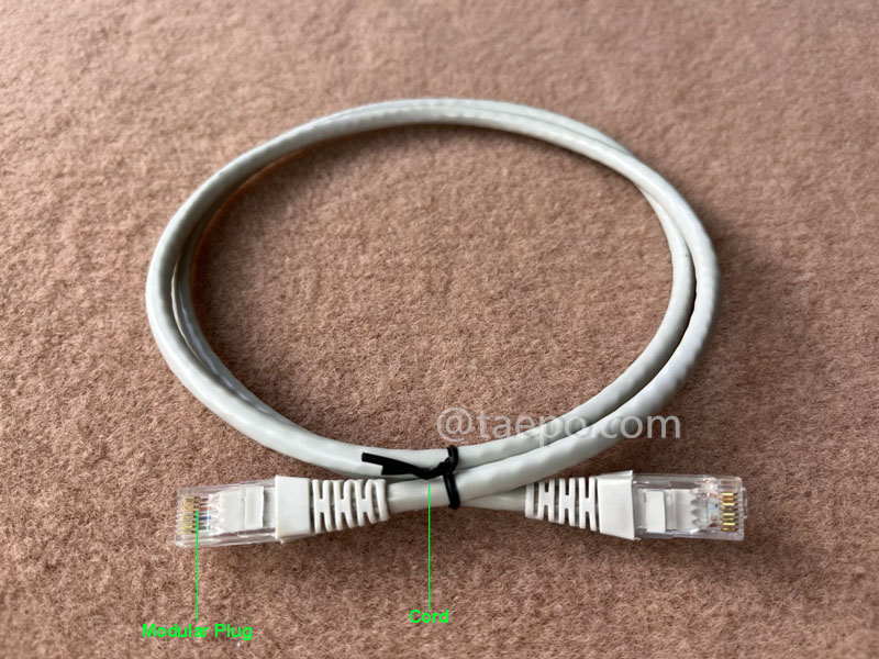 Illustration pictures for LAN patch cord, CAT6, UTP, RJ45-RJ45, 1m