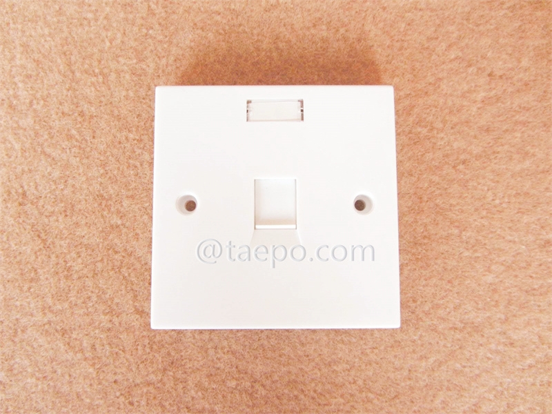 TP-501-port faceplate, 86x86mm, UK style