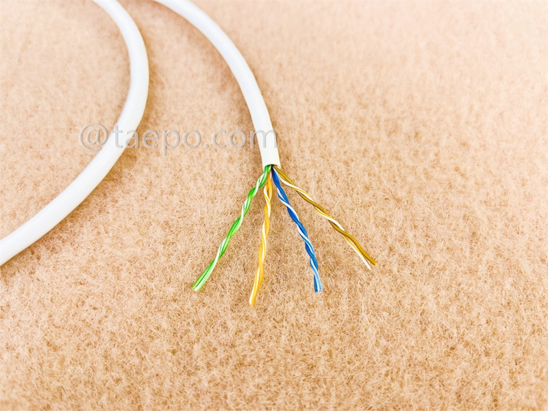  LAN cable, CAT5E, UTP, 4 pairs, bare copper, AWG24,  solid coductor, 305m/roll