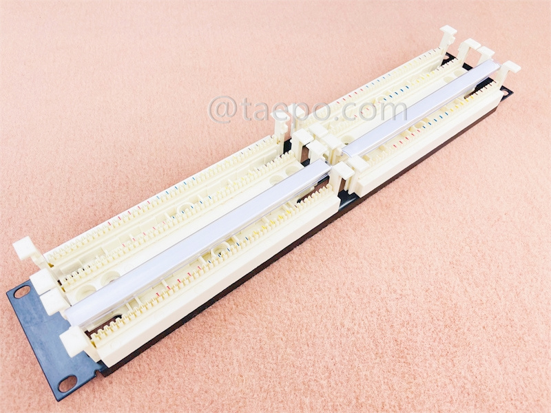 200 pairs 110 Connect cross connect rack mount panel, with label, without connecting blocks