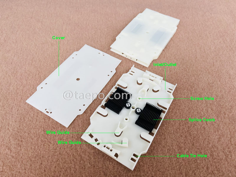 Illustration pictures for Fiber splice cassette, 24 fibers
