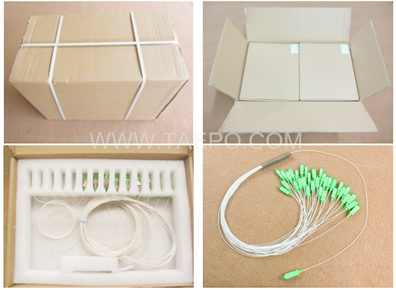 Packing pictures for Fiber optic splitter, PLC, steel tube, 1x32,  with SC/APC connector