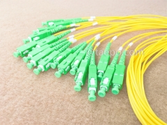 Fiber optic splitter, PLC, plastic case, G657A, 1x32, 2mm loose tube, 1m, with SC/APC connector