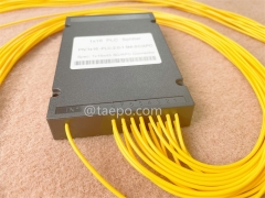 Fiber optic splitter, PLC, plastic case, G657A, 1x16, 2mm loose tube, 1m, with SC/APC connector